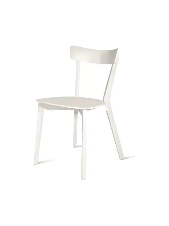 Set 4 sedie design legno bianco opaco 43x79x76 (903) - Mobili 2G
