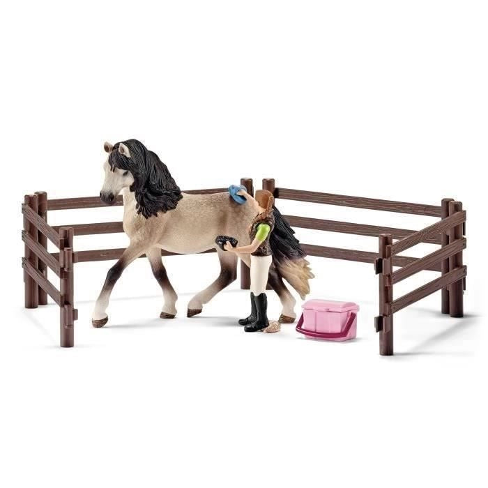 Schleich - Kit di cura dei cavalli Andalusian - 42270 - Range Club Horse Club