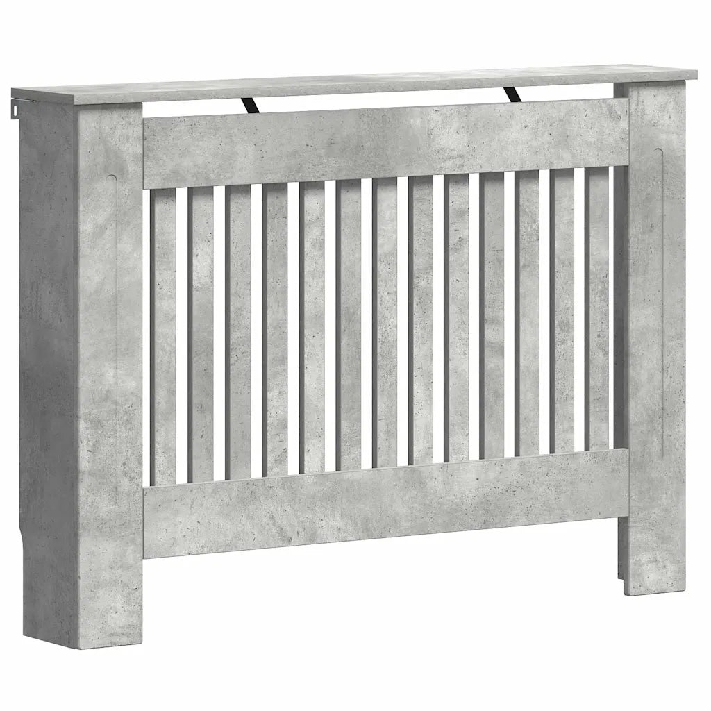 Copertura per radiatori Grigio cemento 112 x 19 x 81,5 cm 884105