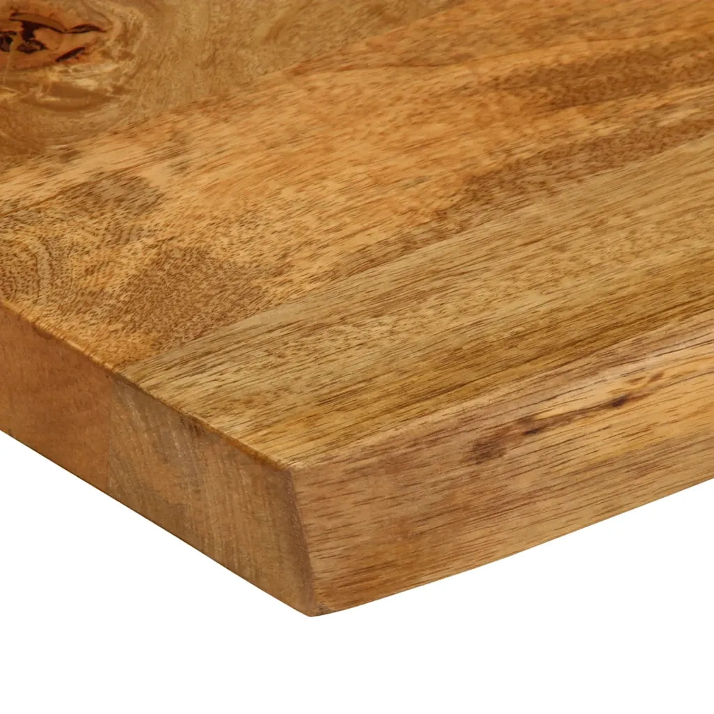 Piano Tavolo 70x40x2,5 cm Bordi Vivi in Legno Massello di Mango 370753