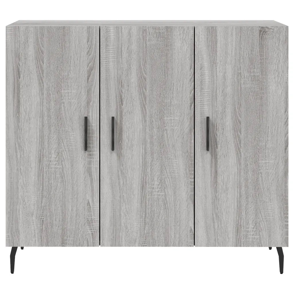 Credenza Grigio Sonoma 90x34x80 cm in Legno Multistrato 828130