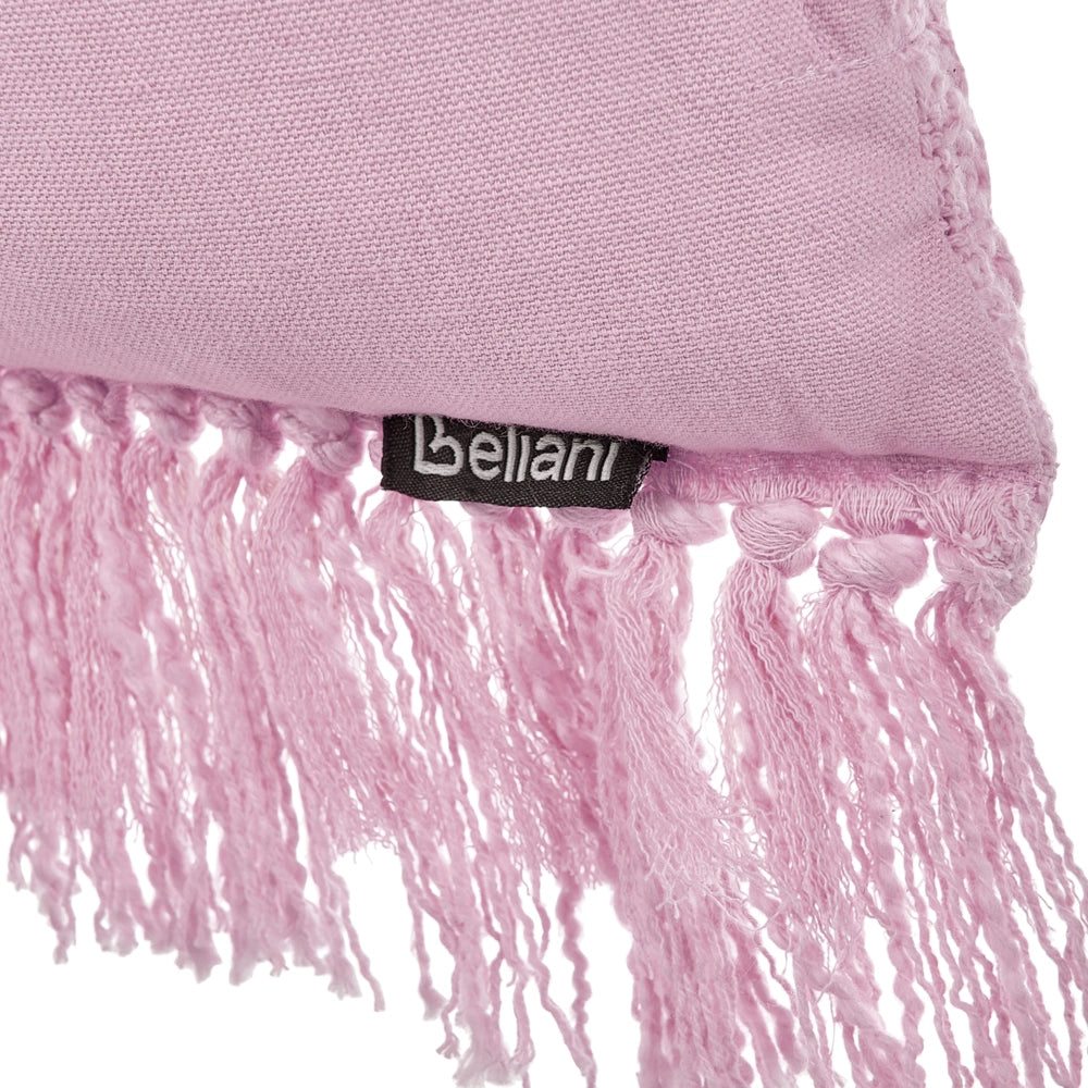 Set di 2 cuscini in cotone con nappe 40 x 60 cm Rosa soggiorno elegante accogliente
