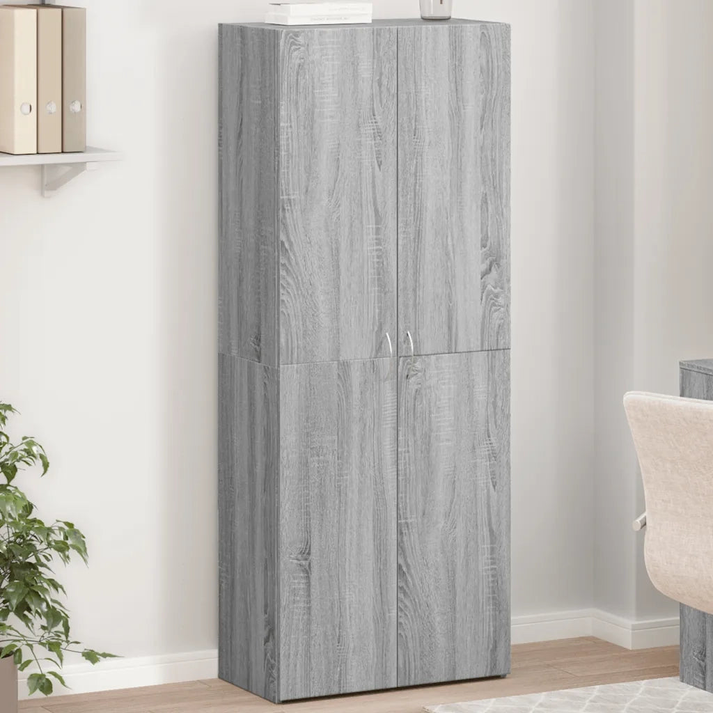 Schedario Grigio Sonoma 60x32x153 cm in Legno Multistrato CFW6893498