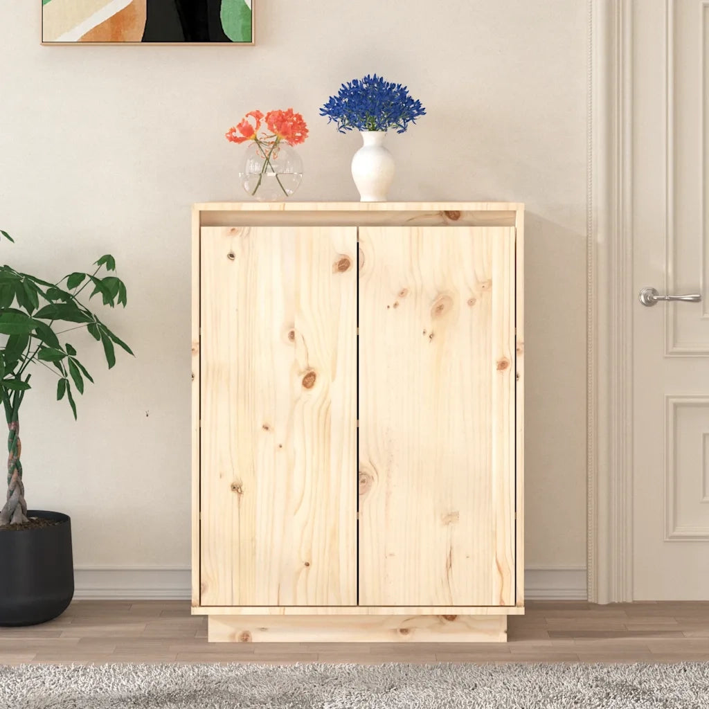Scarpiera 60x35x80 cm in Legno Massello di Pino 813530