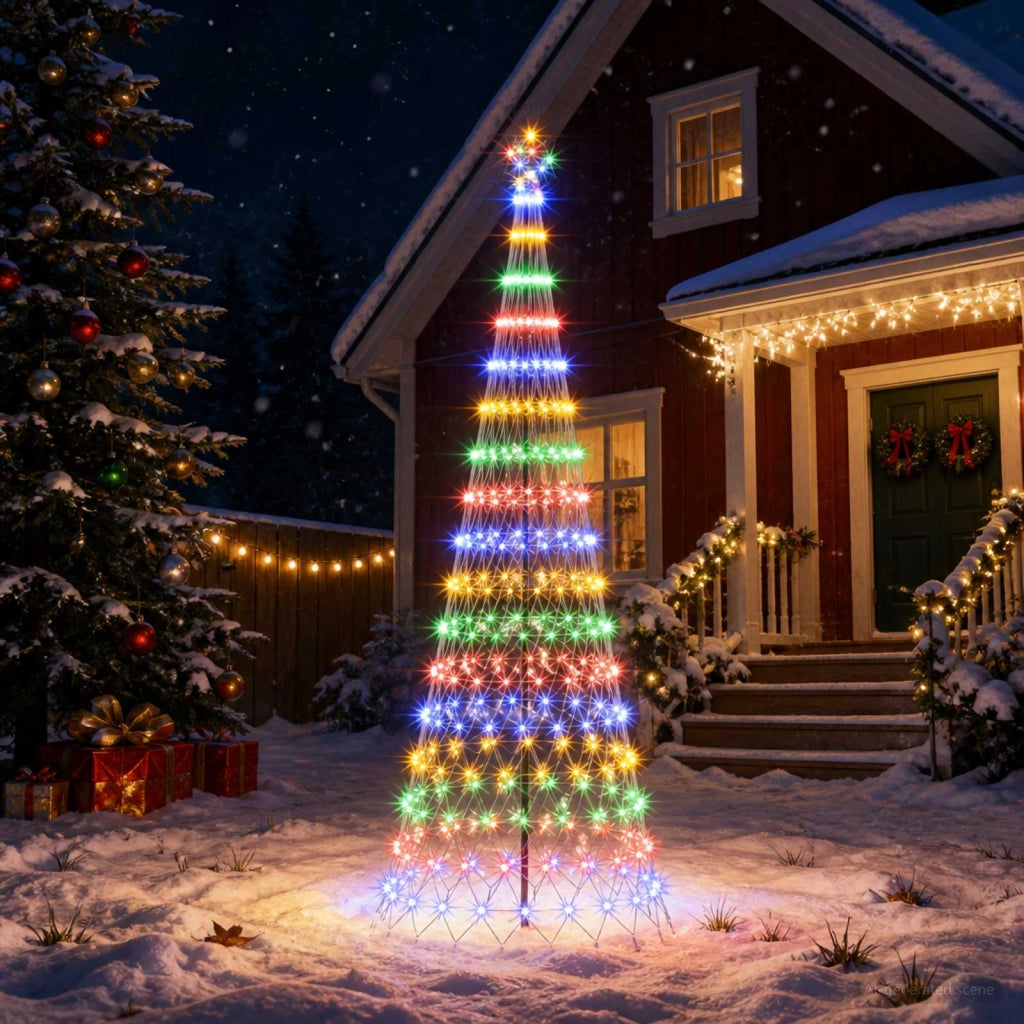 Albero di Natale LED EKENAS 300 cm 350 LED Multicolore Ferro 42053604