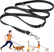 Guida da corsa multifunzionale senza mani per cani da allenamento, escursione e corsa - Guida in nylon regolabile da 243cm per cani piccoli, medi e grandi