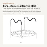 Cucina Professionale a Stompo con Manico - 9 Uova - Resistente alla Corrosione e Durevole - Maniglia per il Trasporto di Alimenti - Stompo per Uova in Acciaio Inossidabile