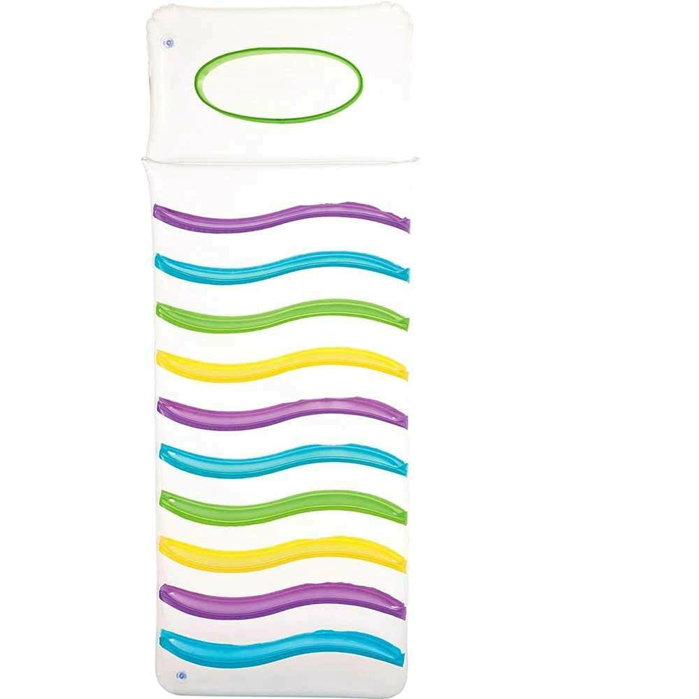 Materassino Lettino Gonfiabile Mare Piscina Bestway 185x69cm Trasparente PVC