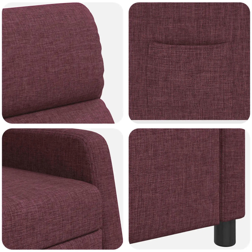 Divano Sedia-Poltrona reclinabile Viola Tessuto 672444