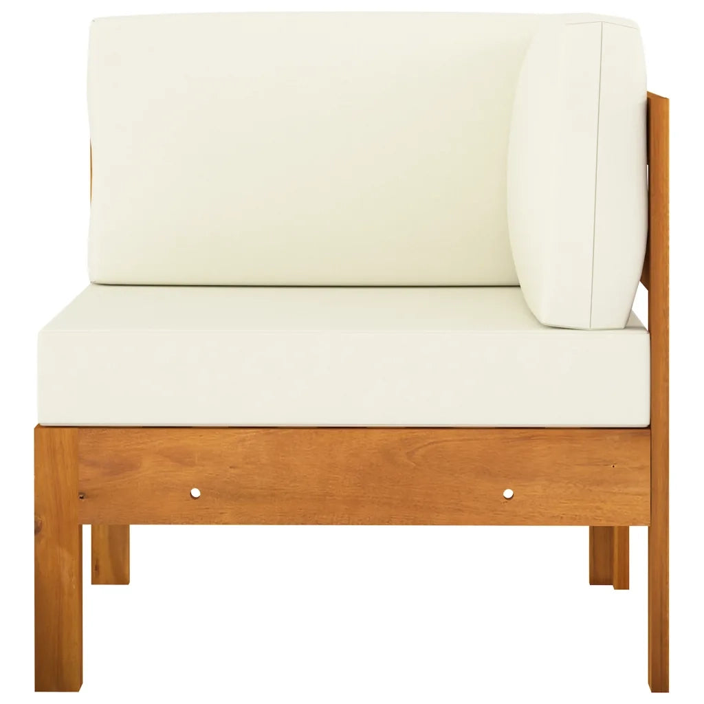 Set da Giardino 5 pz con Cuscini 100x60 cm Legno di Acacia 3057932