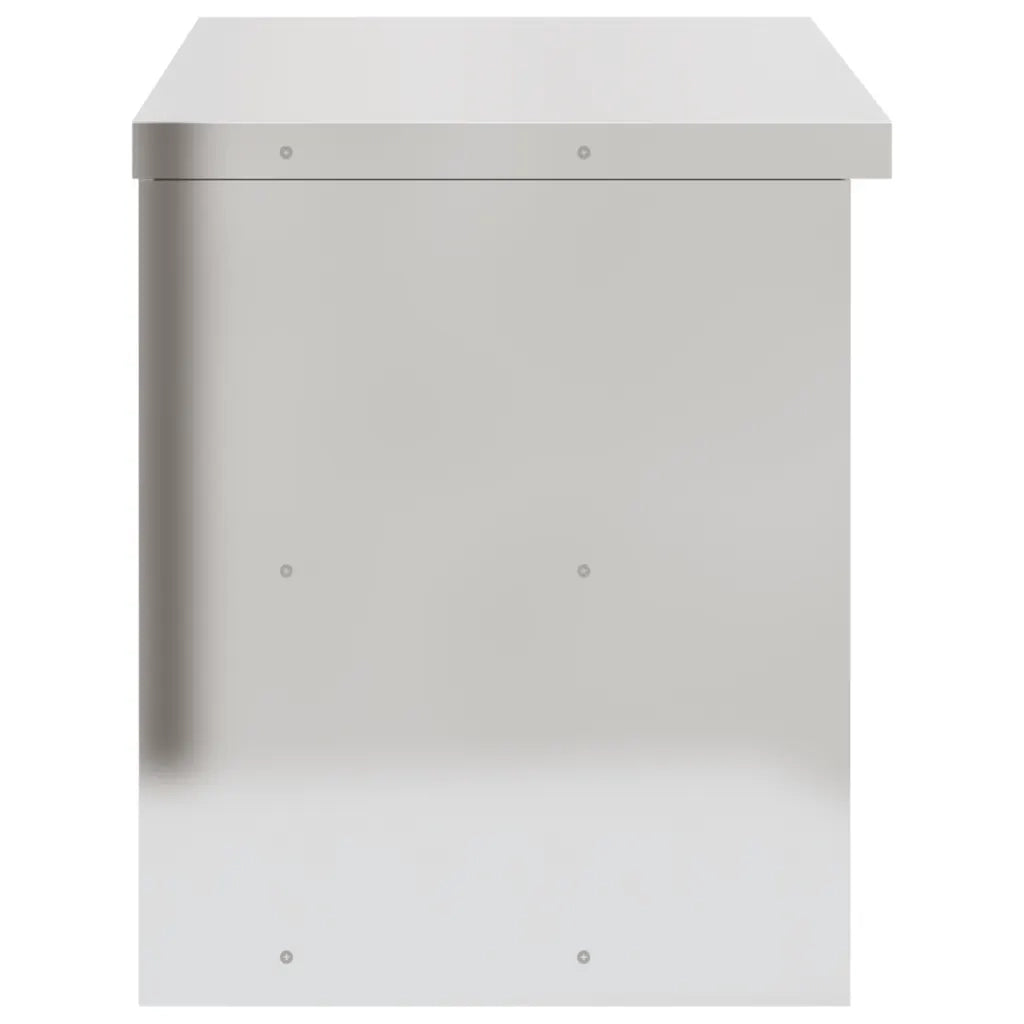 Armadietto a Muro | Mobile Cucina da Parete con Ante Scorrevoli in Acciaio Inox