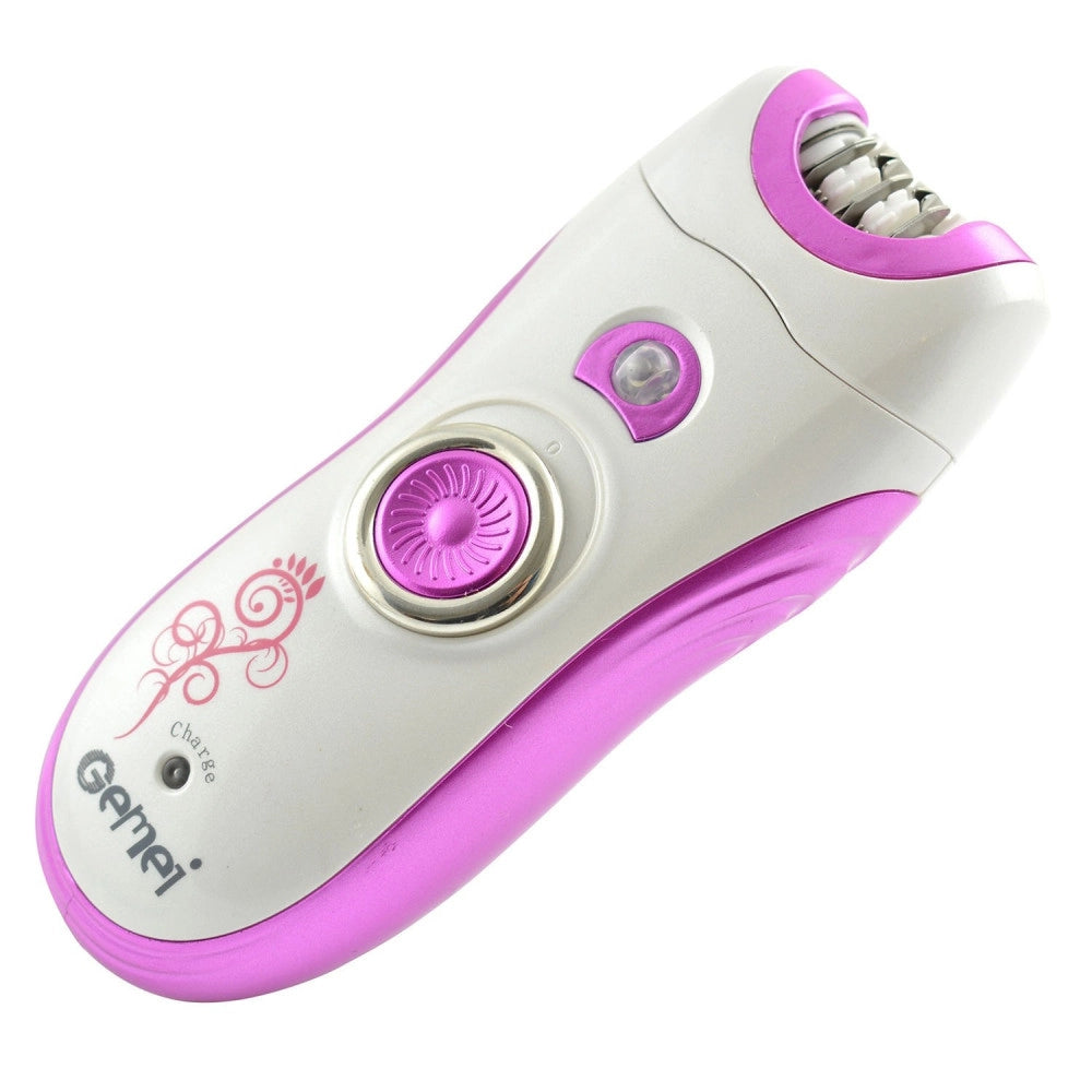 Trade Shop - Epilatore Depilatore Rasoio Donna Silkepil 3in1 Gambe Corpo 2 Lame Scrub 3056 -