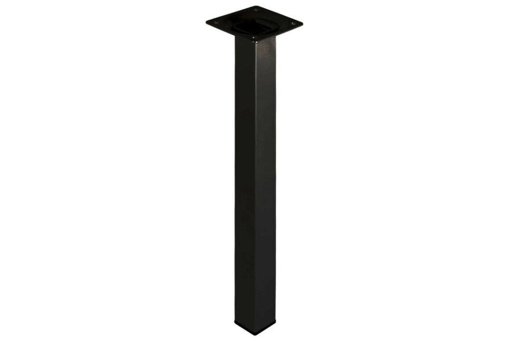 Piede Quadro Nero 25X25 H 800 - Masidef
