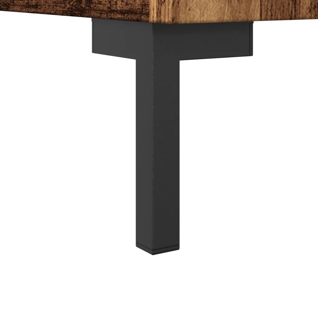 vidaXL Credenza Legno Antico 90x34x80 cm in Legno Multistrato