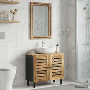 Set di Armadi da Bagno con porta 2 pcs Legno di mango massello 3310165