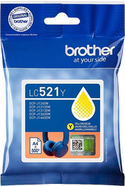 Brother LC521Y cartuccia d'inchiostro 1 pz Originale Giallo