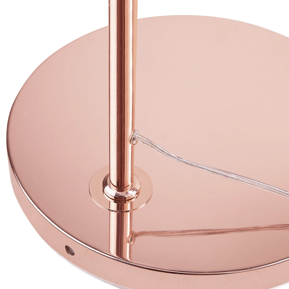Lampada da terra rame 160 cm di altezza in metallo curvato decorativo retrò glamour