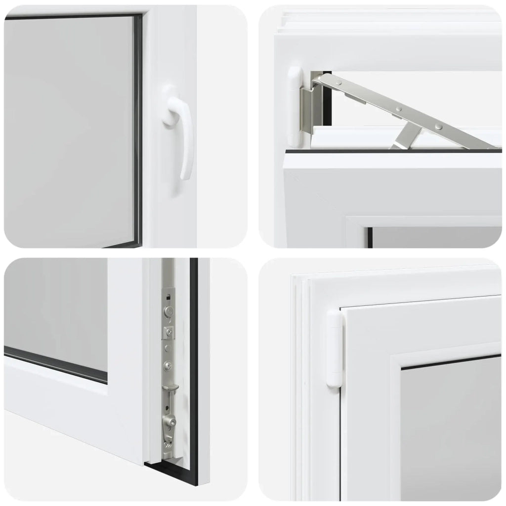 Finestra per Soffitta RISOR 80 x 50 cm PVC e Vetro Bianco CFW2345220