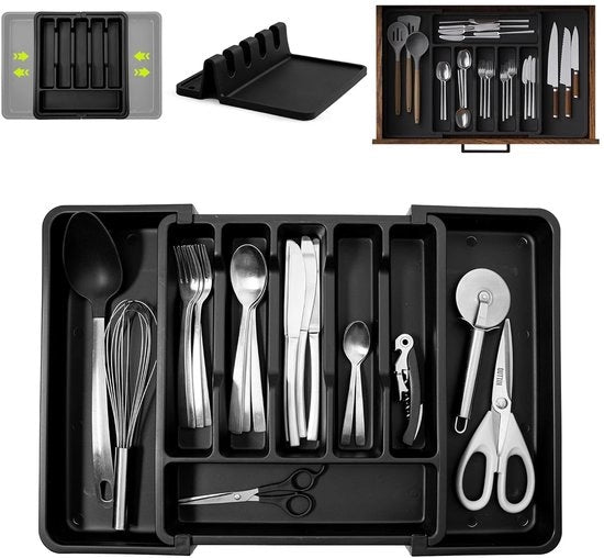 Organizzatore di utensili adattabile - 6 a 8 celle - plastica BPA libera