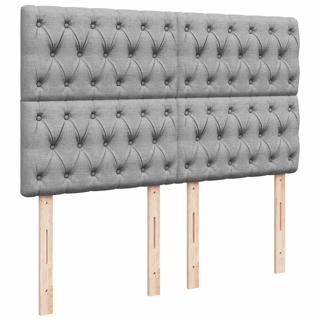 Struttura Letto Pouf con Materasso 140x190 cm in Tessuto 3313237