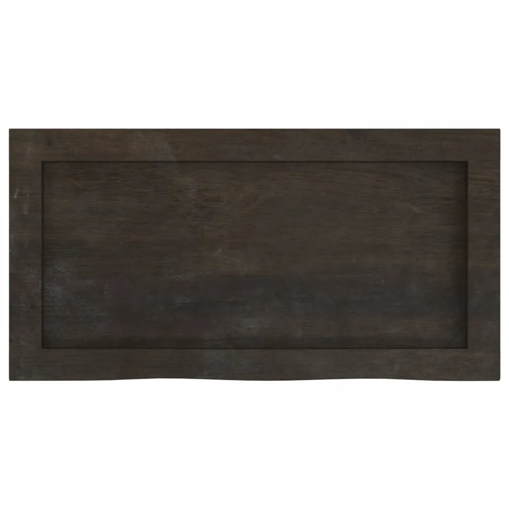 Ripiano Marrone Scuro 60x30x(2-4) cm Massello Rovere Trattato 363765