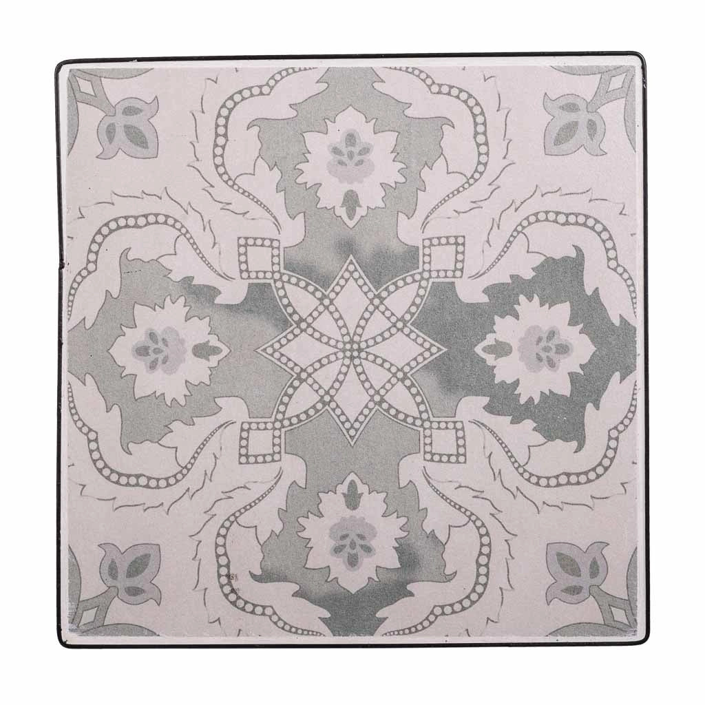 Set di 3 supporti per vasi da fiori in metallo nero