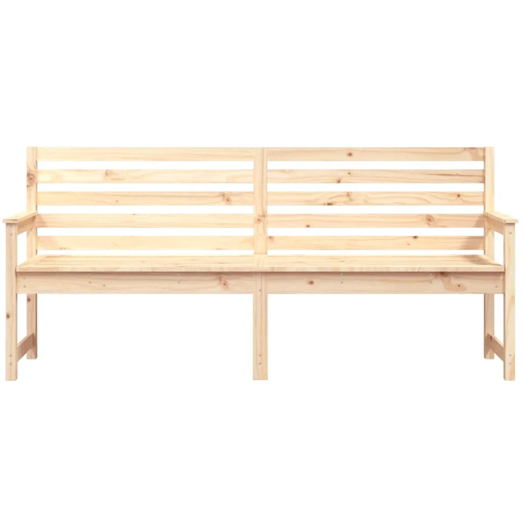 Panca da giardino mobili da esterno per patio terrazza 203,5 x 48 x 91,5 cm legno di pino massiccio 02_0011299