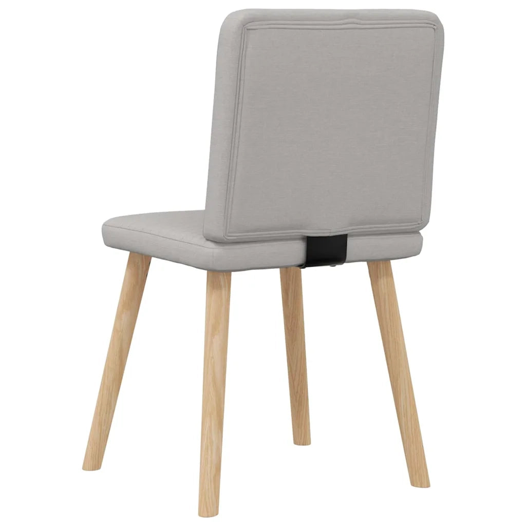 vidaXL Sedie da Pranzo 4 pz Grigio Nuvola in Tessuto