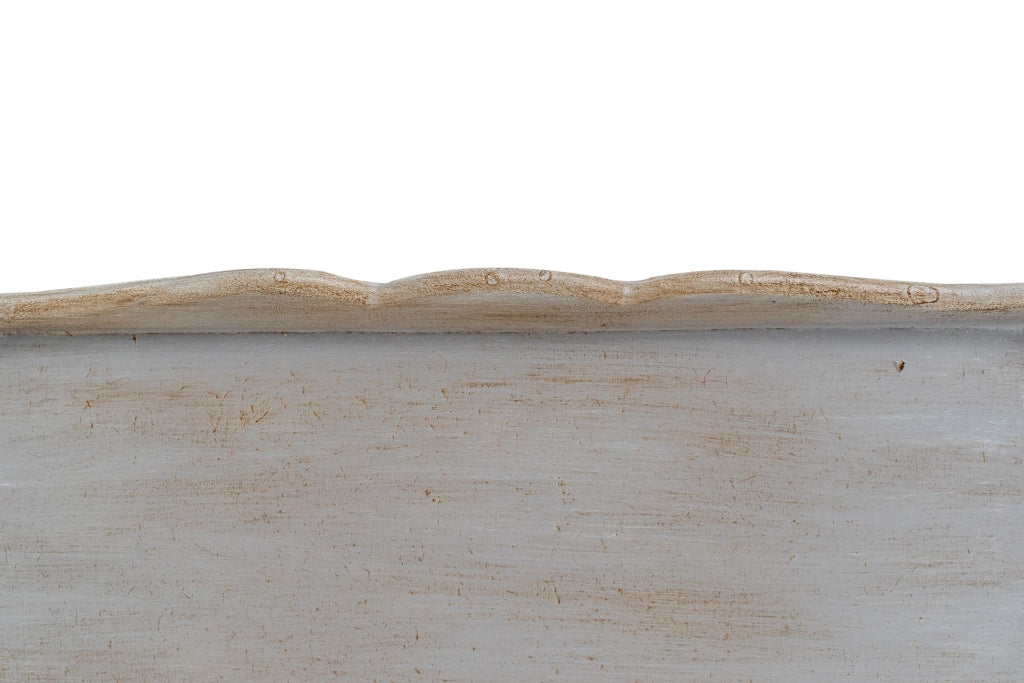 Biscottini Vassoio in legno finitura grigio pietra Made in Italy
