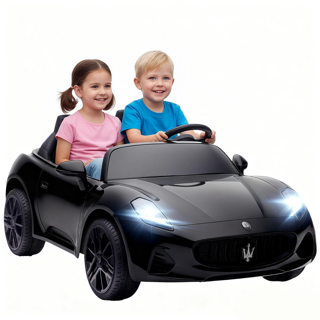 Auto Elettrica Maserati per Bambini 2 Posti ¨C Xylo ¨C 12V con Telecomando LED Musica Nero