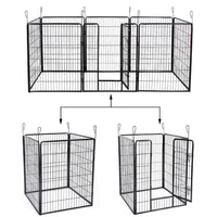 Gabbia box box per cani cuccioli animali domestici 163 x 163 nero 3712023