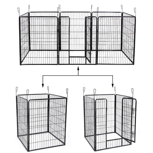 Gabbia box box per cani cuccioli animali domestici 163 x 163 nero 3712023