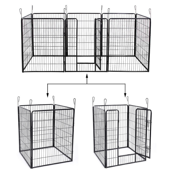 Gabbia box box per cani cuccioli animali domestici 163 x 163 nero 3712023