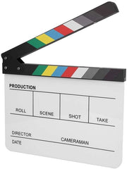 Scena Regista - Pannello di Controllo Acrilico - Recitazione TV/Film - Prop di Montaggio - 30 x 24,8 cm - Alta Qualità - Tavola di Controllo
