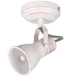 Applique da Interno Attacco E14 in Metallo Bianco antico