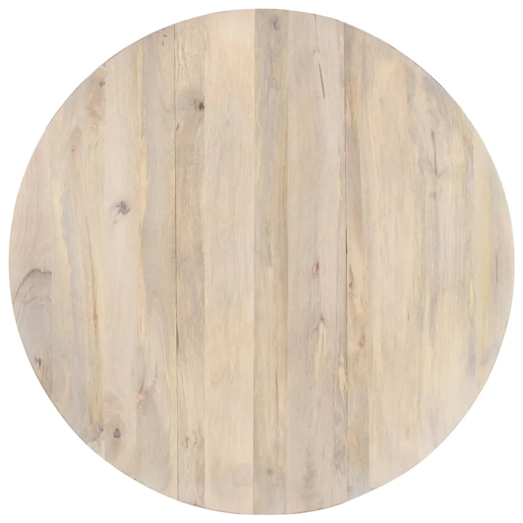 Tavolo da Pranzo Rotondo 110x76 cm in Legno Massello di Mango 321700