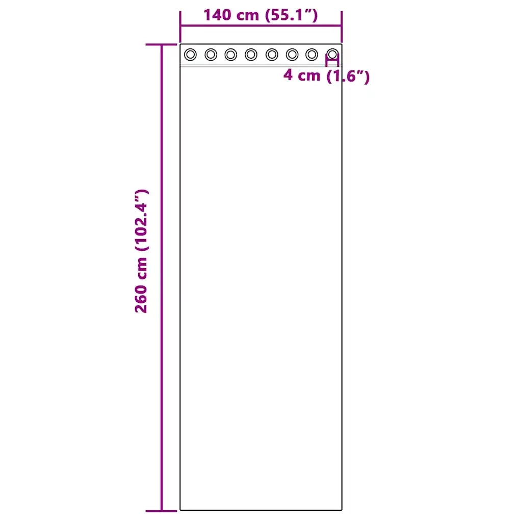 Tende in Voile con Occhielli 2 pz Blu Reale 4102117