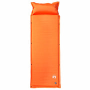 Materasso-Materasso per letto Campeggio Autogonfiabile Cuscini 1 Persona Arancio 627181