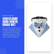 Accessorio per cani stilevole - Adattabile - Collare per cani - Comfortevole forma - Adatto a tutte le razze - Ideale per occasioni speciali - Collare per cani