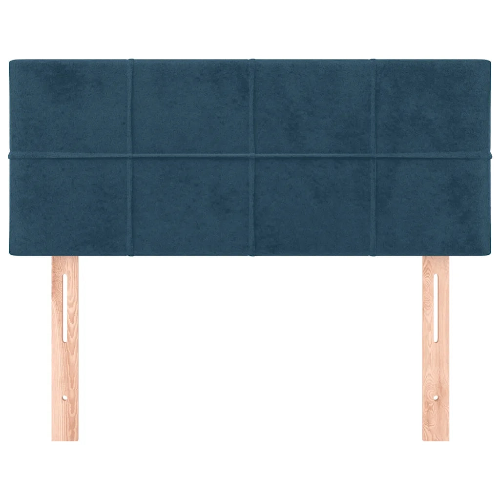 Testiera-Testata-Testiera Decorativa Blu Scuro 80x5x78/88 cm in Velluto 372045