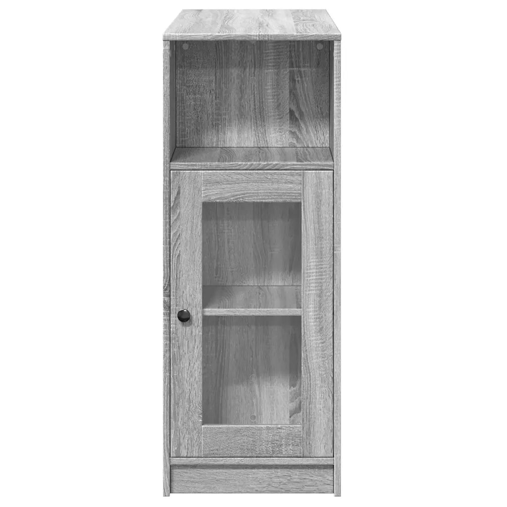 vidaXL Tavolo Bar con Rastrelliera Grigio 101x40x103,5 cm Multistrato