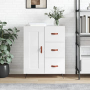 Credenza 69,5x34x90 cm in Legno Multistrato Bianco Lucidocod mxl 103434