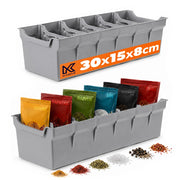 KADAX Organizer na przyprawy szary <24> K17437