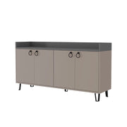 Madia Dea 4 ante tortora antracite 140x36x80 h