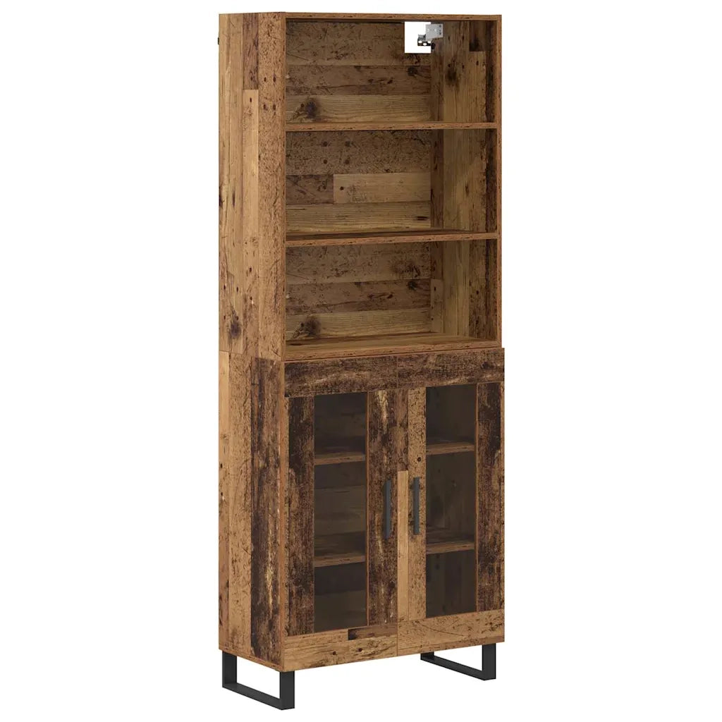 Credenza-Buffet-Armadio da cucina Legno vecchio 69,5 x 34 x 180 cm Legno multistrato 642153