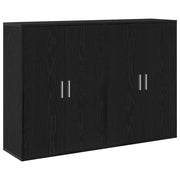 Credenza 2 pz | Madia | Buffet da pranzo | Armadio da pranzo Rovere Nero 60 x 31 x 84 cm Legno multistrato