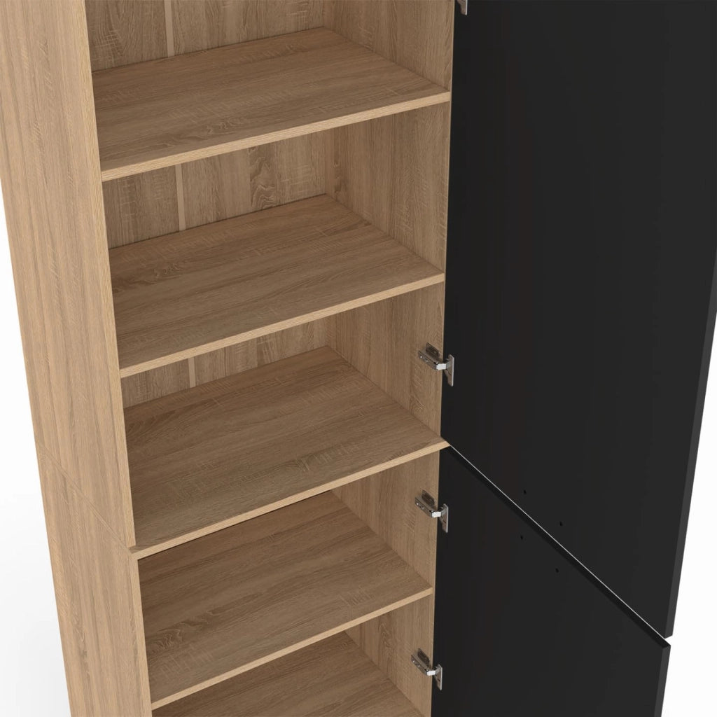 Cucina a 2 ante CINA 60 cm in faggio e nero