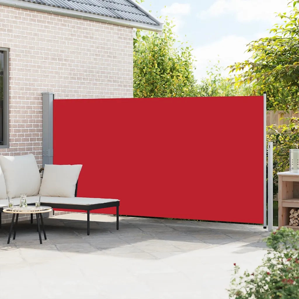 Tenda da Sole Laterale Retrattile 160 x 500 cm Rossa 45463