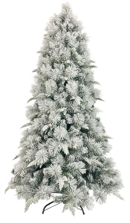 Albero di Natale Artificiale Innevato 210 cm 65 Rami  Foresta Premium Verde