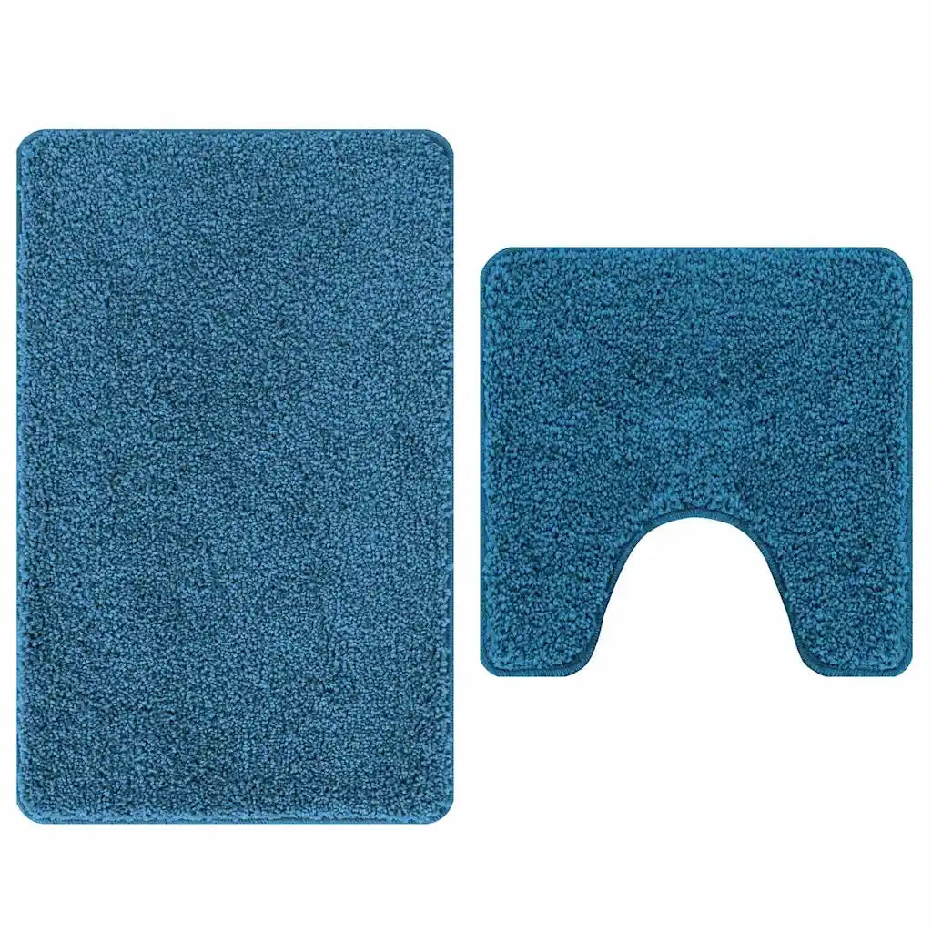 Set di tappetini antiscivolo per il bagno 2 pz Blu PP CFW3445837